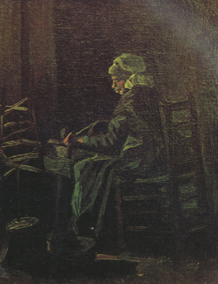 Peasant Woman at the Spinning Wheel (nn04)